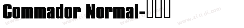 Commador Normal字体转换